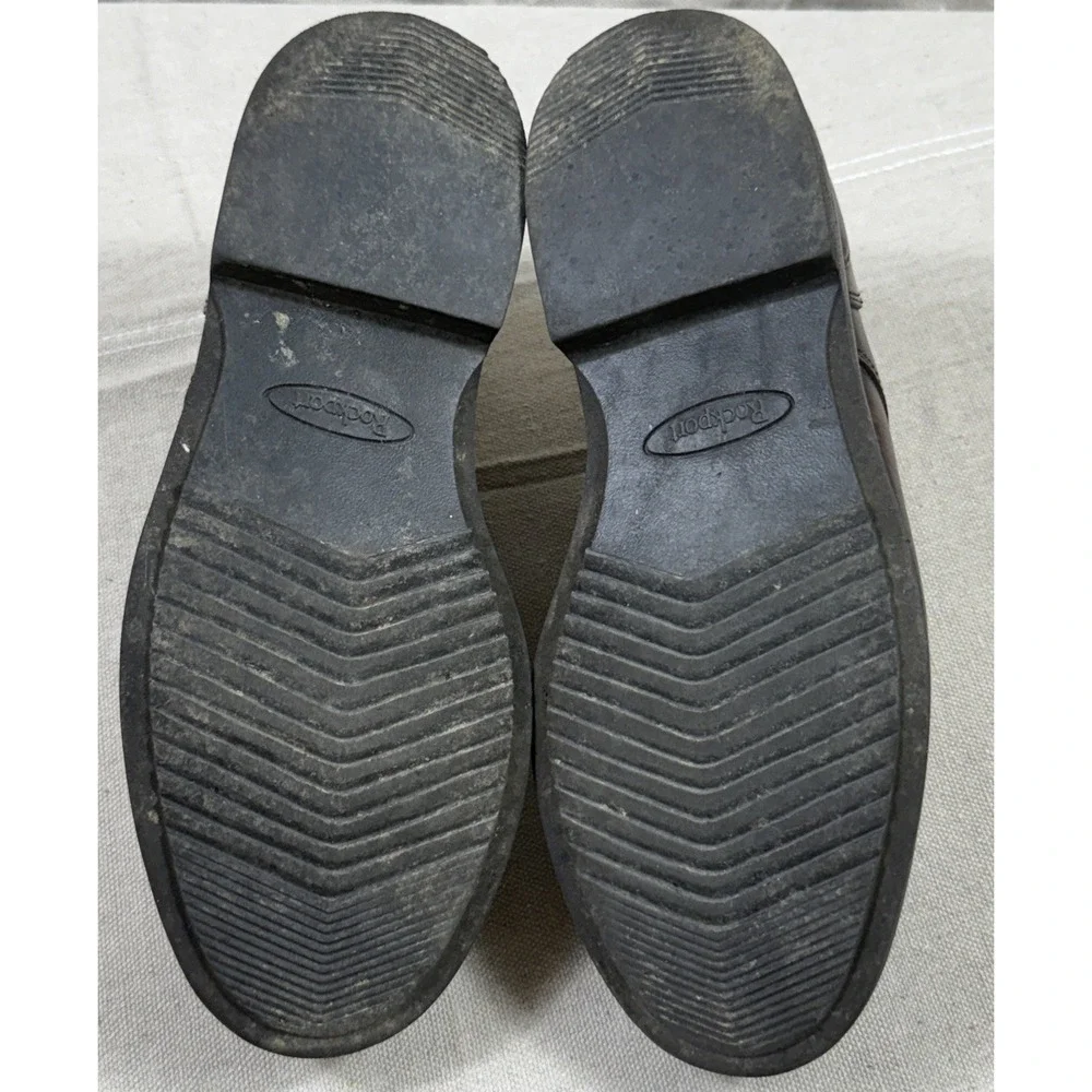 Rockport Mens 8.5 M Brown Leather Oxford‎ Shoes NO INSOLES Comfort Read